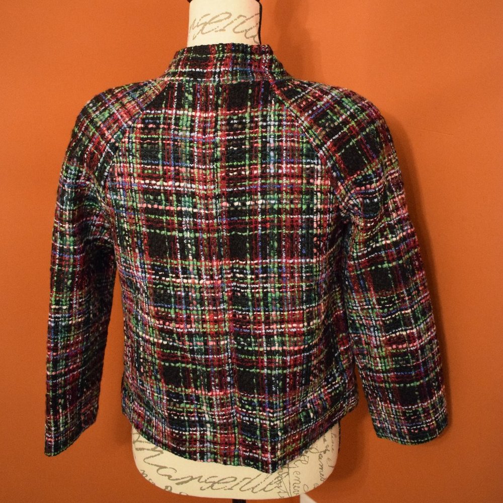 Talbots Multi Color Wool Blend Jacket 4p - image 4